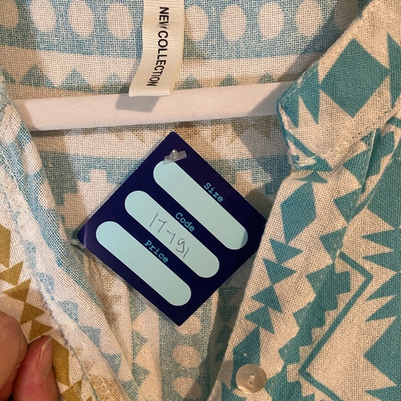 Made in Italy 100% Cotton Dress 🩵 🤍 - Picture 4 of 9